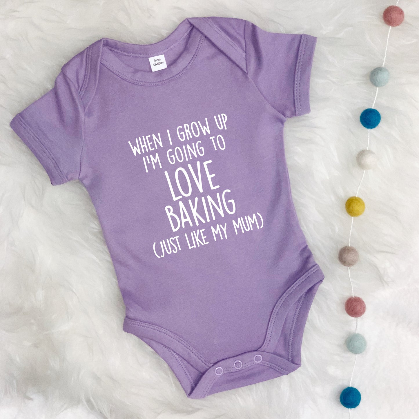 When I Grow Up I'm Going To Love… Like My Mum Babygrow - Lovetree Design