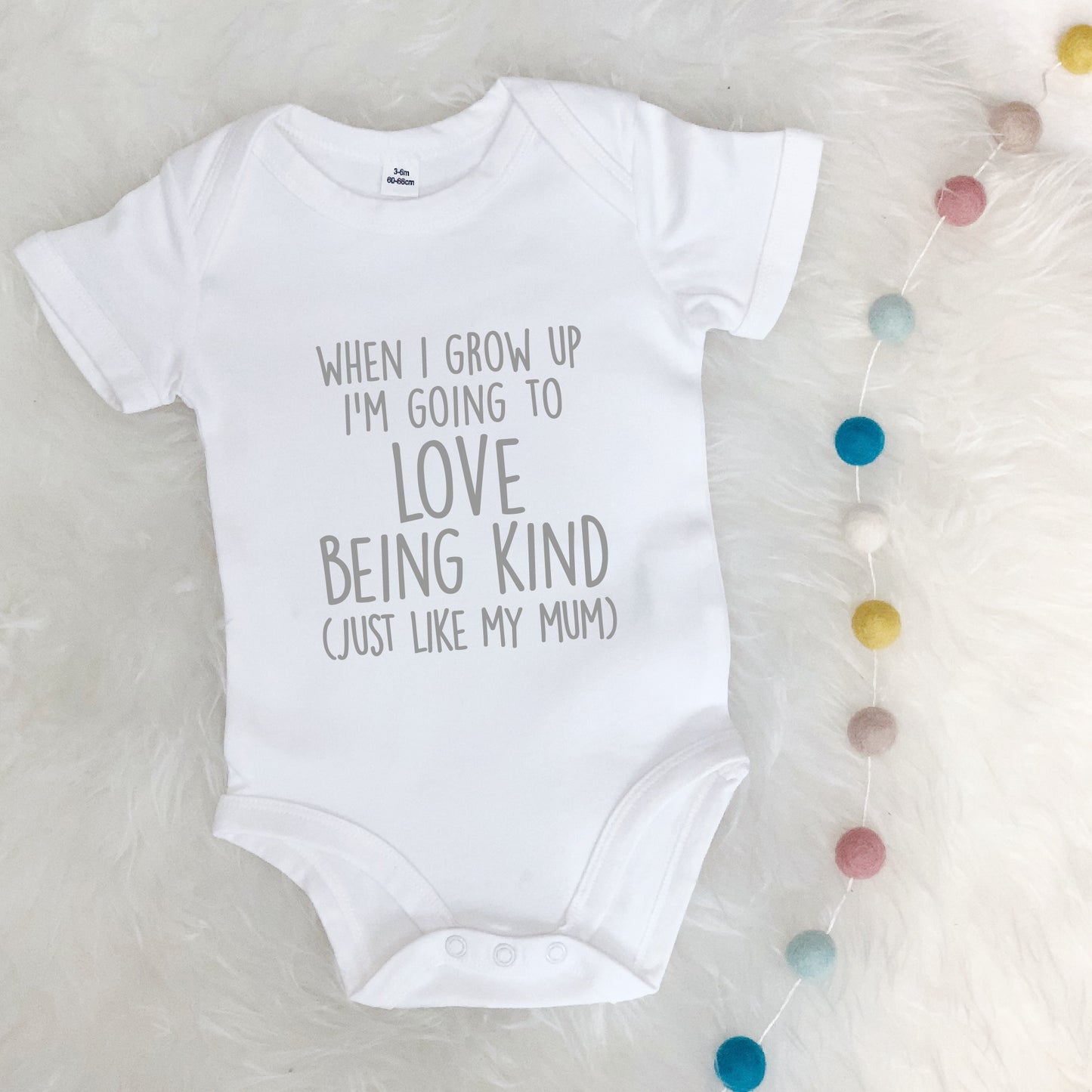 When I Grow Up I'm Going To Love… Like My Mum Babygrow - Lovetree Design