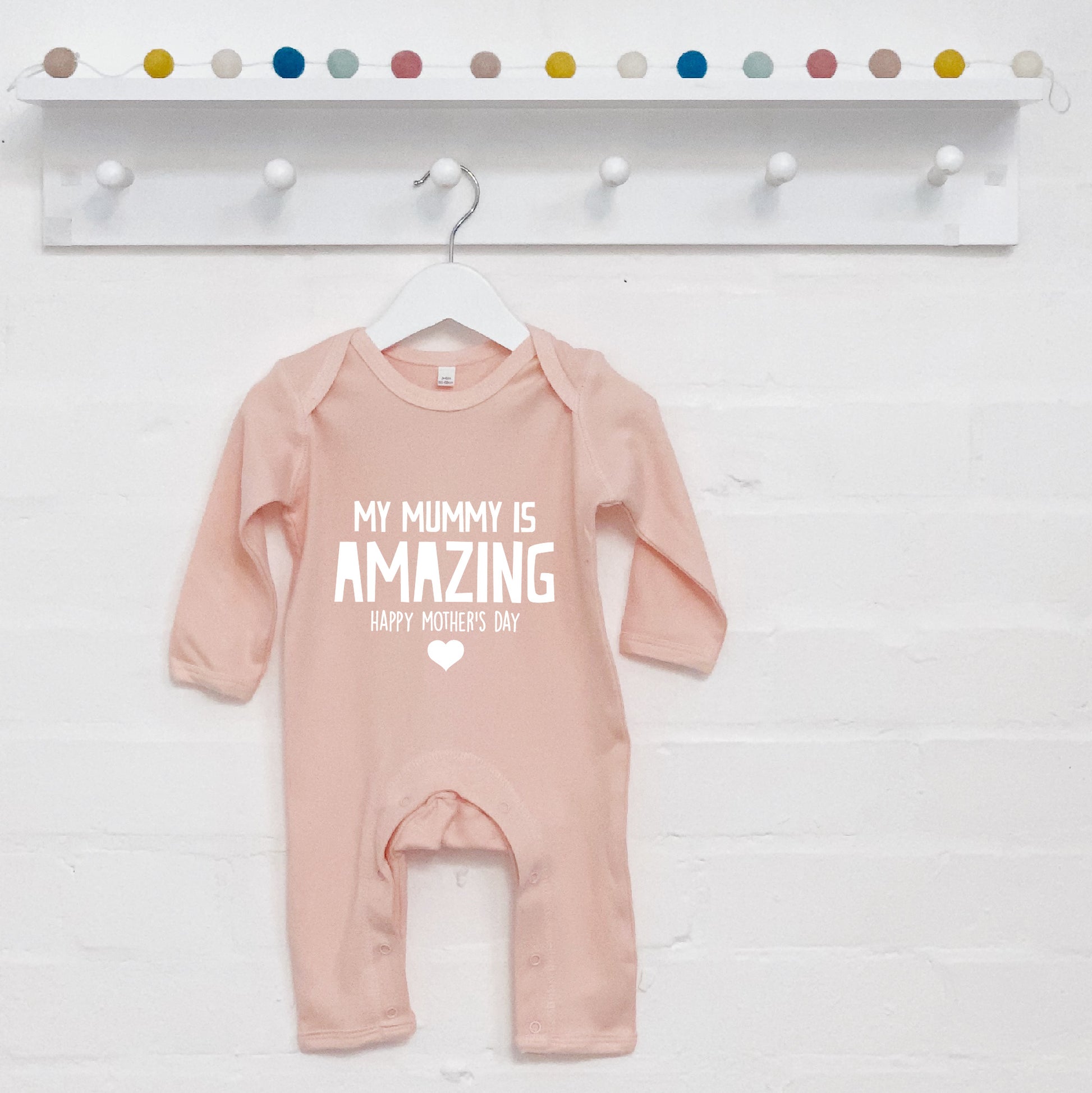 My Mummy Is Amazing Happy Mothers Day Babygrow - Lovetree Design