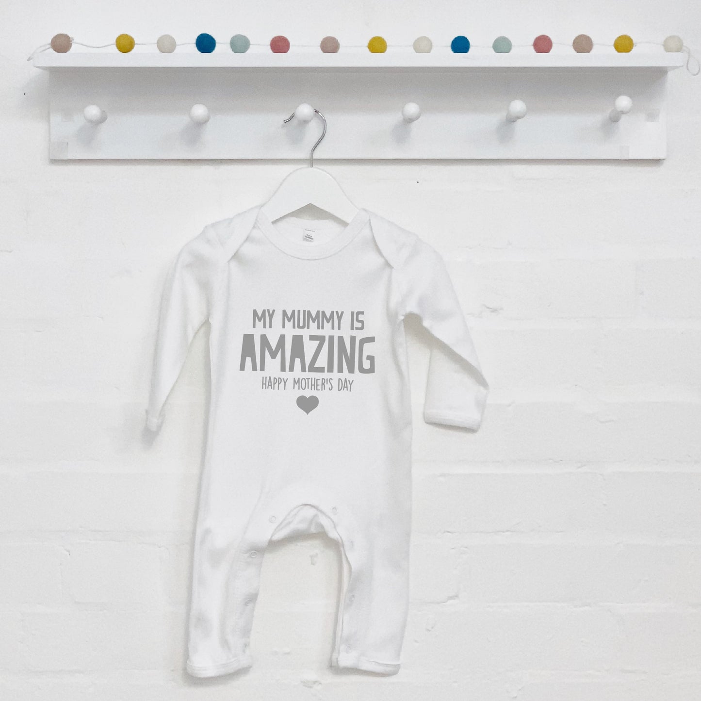 My Mummy Is Amazing Happy Mothers Day Babygrow - Lovetree Design