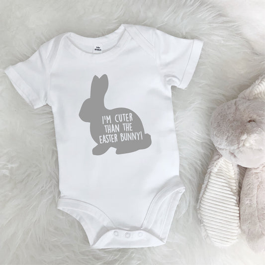 I'm Cuter Than The Easter Bunny Babygrow - Lovetree Design