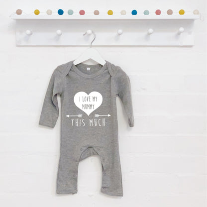 I Love You This Much Personalised Babygrow - Lovetree Design