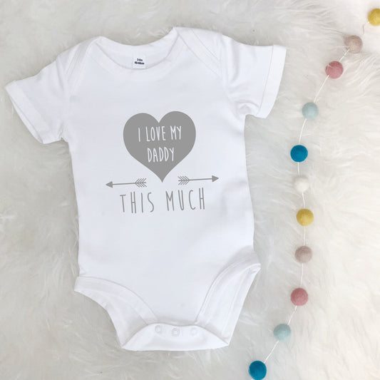 I Love You This Much Personalised Babygrow - Lovetree Design