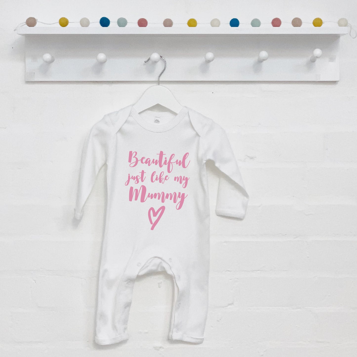 'Beautiful Just Like My Mummy' Babygrow - Lovetree Design