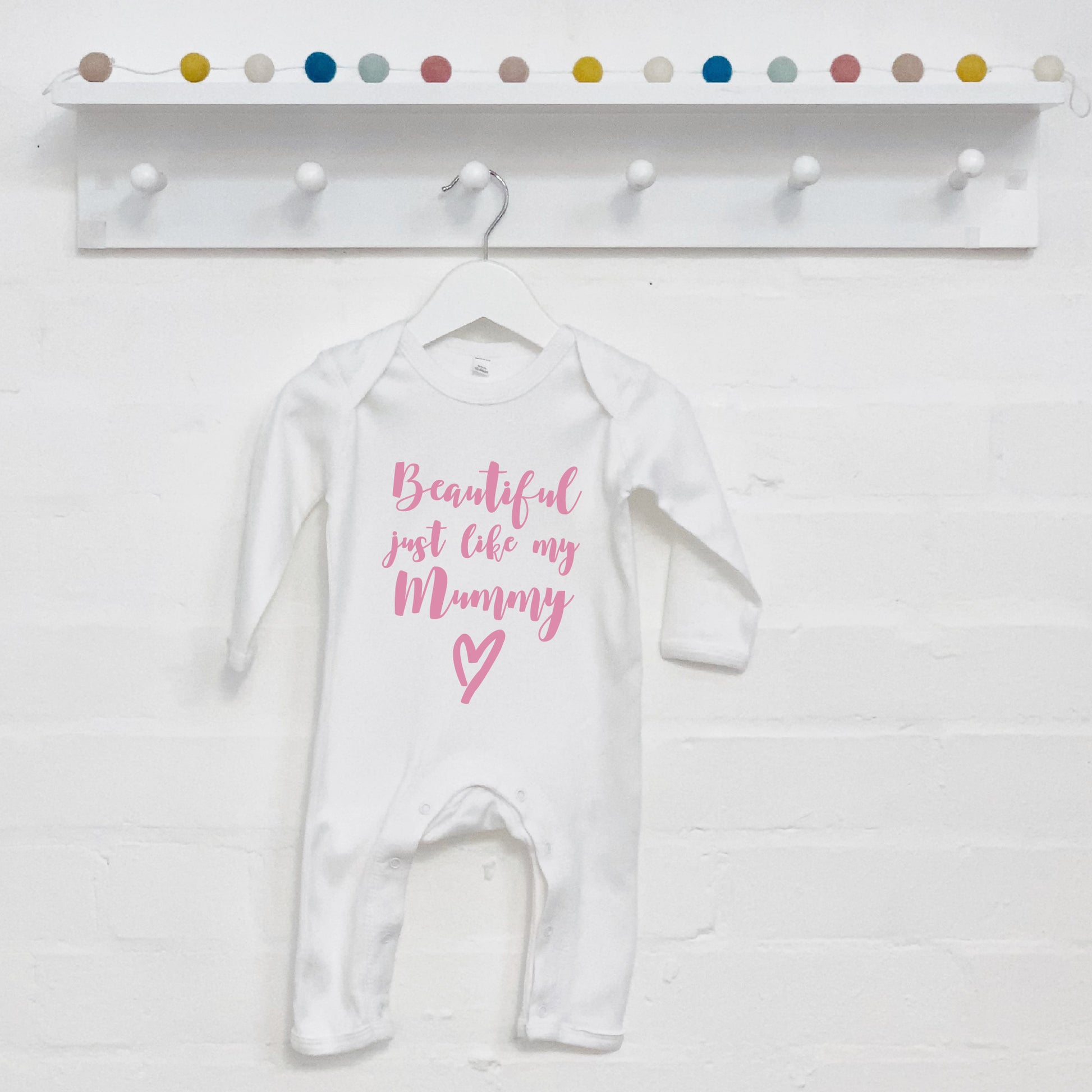 'Beautiful Just Like My Mummy' Babygrow - Lovetree Design