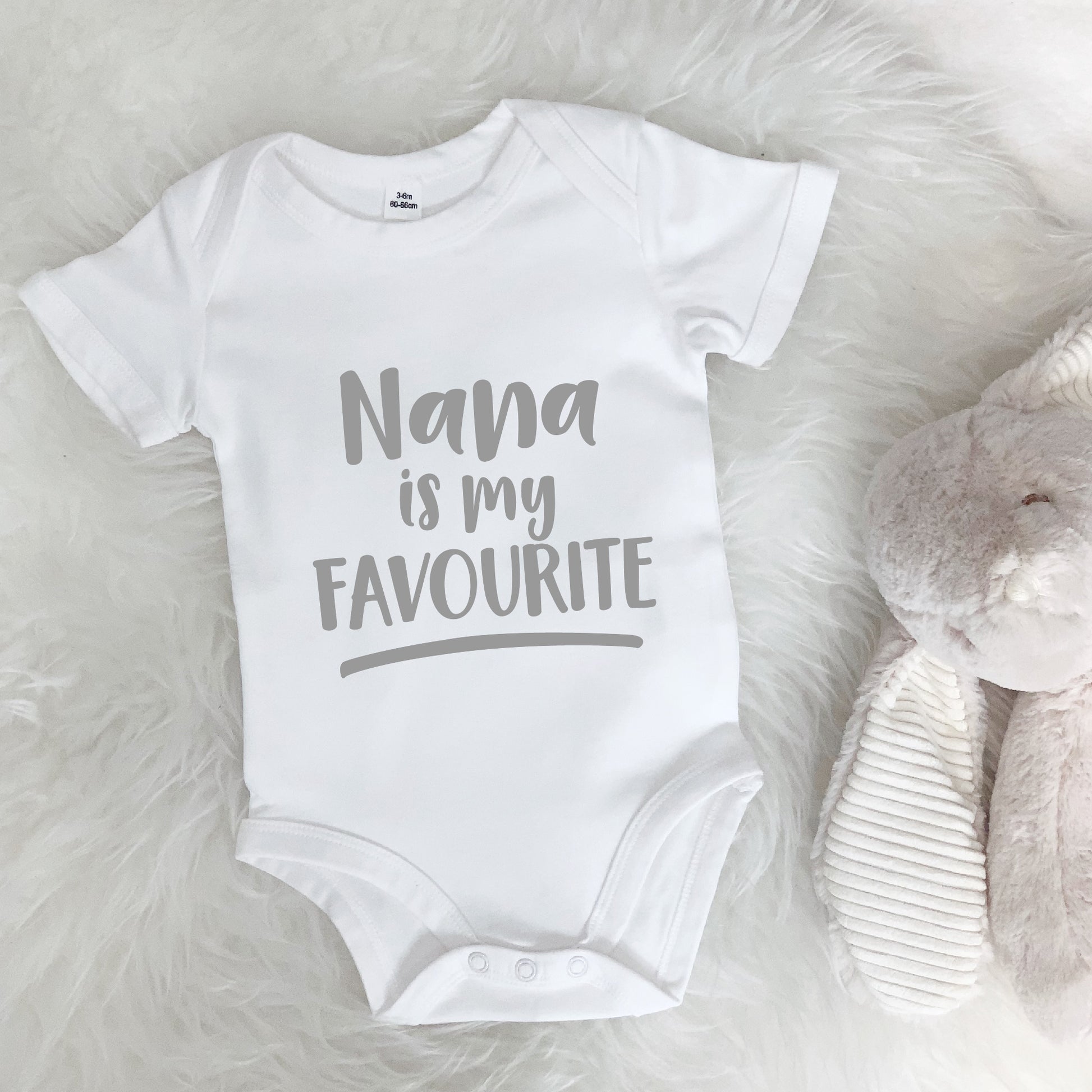 My Grandma is My Favourite Personalised Babygrow - Lovetree Design