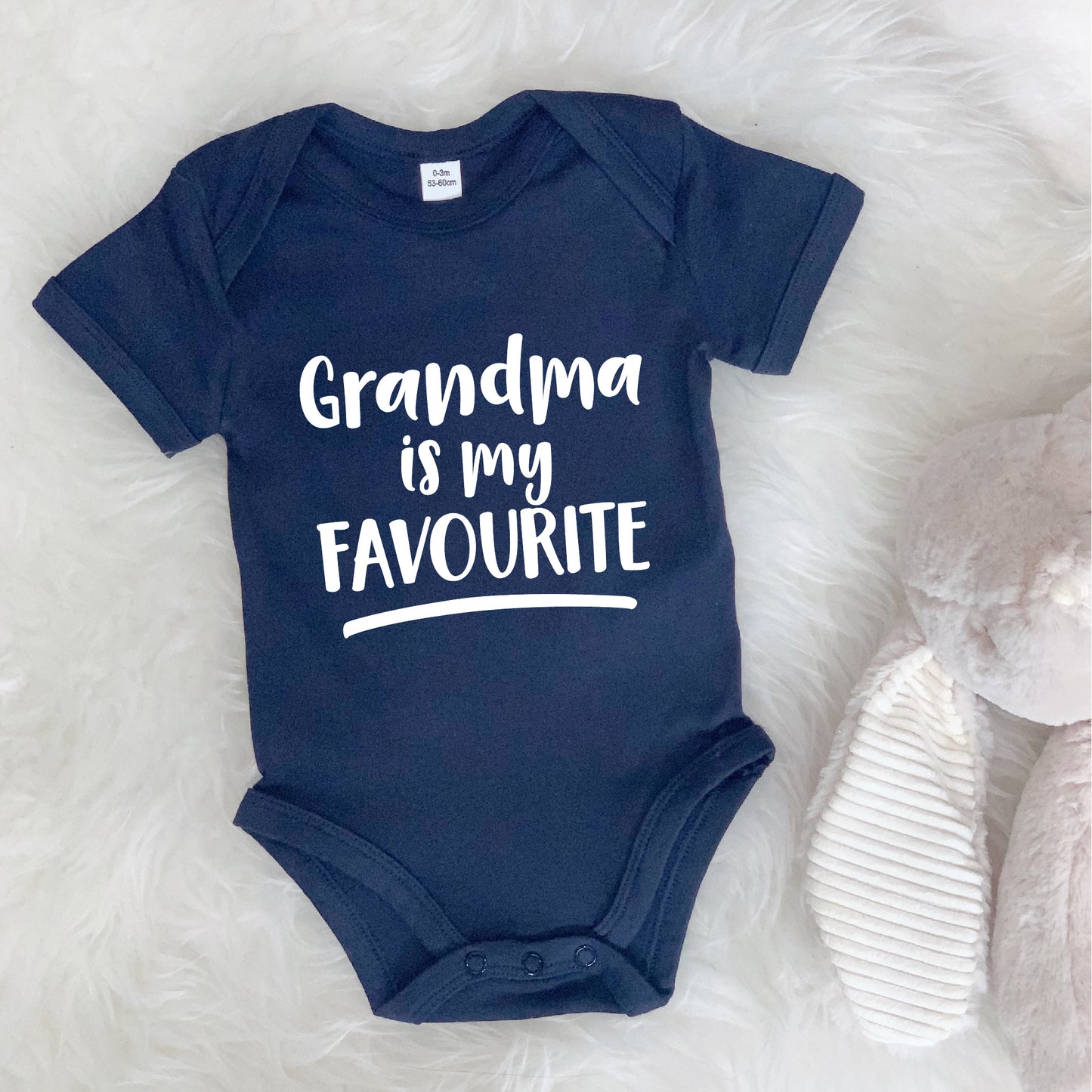 My Grandma is My Favourite Personalised Babygrow - Lovetree Design