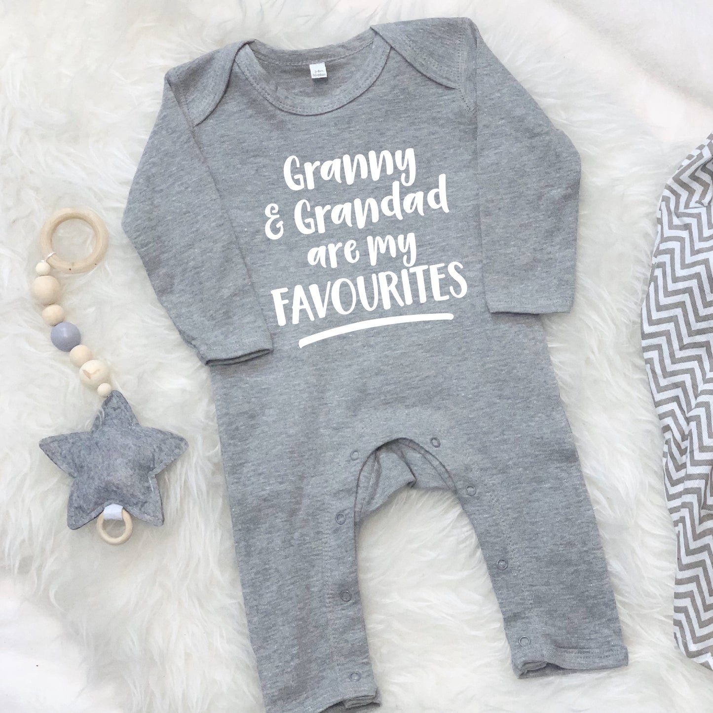 My Grandma is My Favourite Personalised Babygrow - Lovetree Design