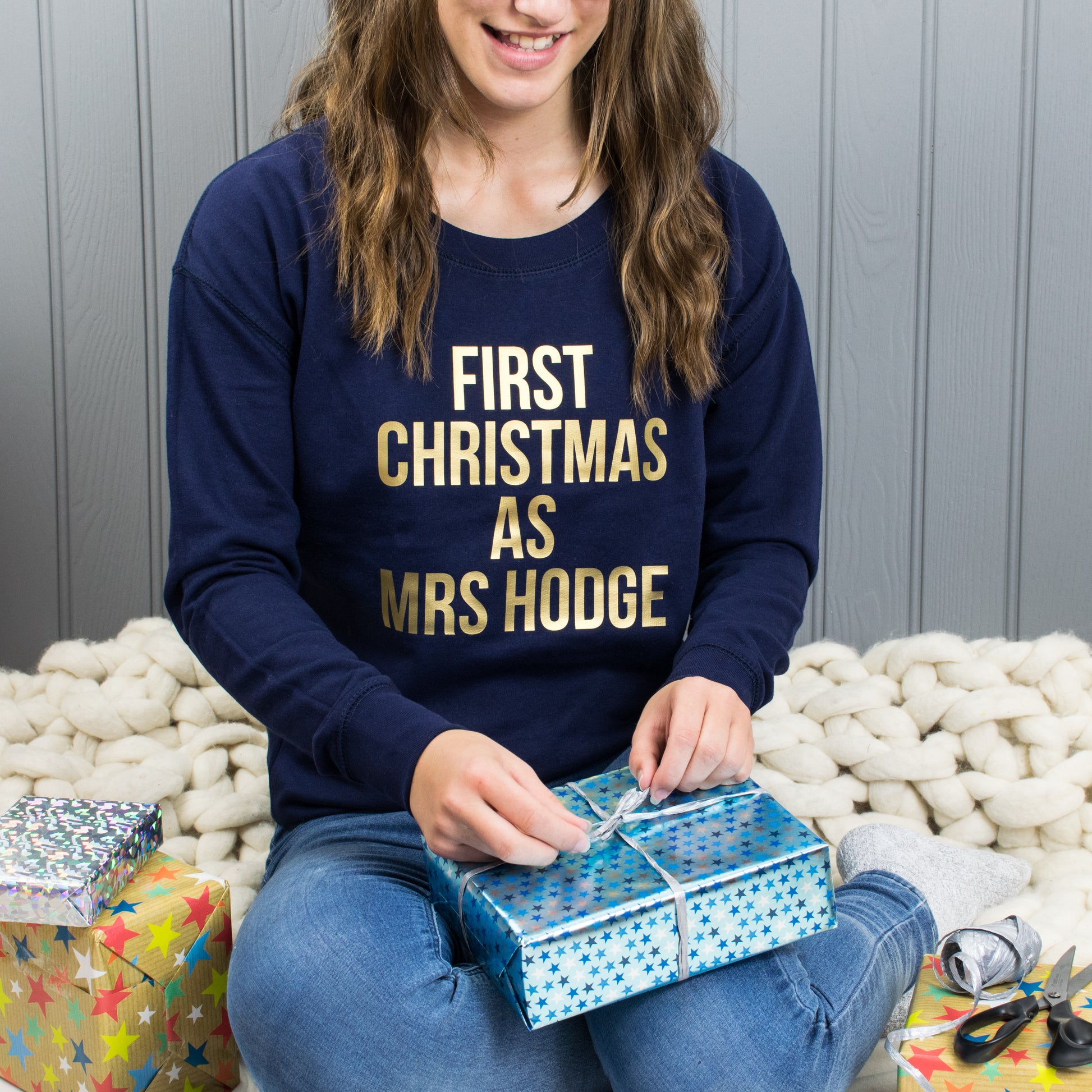 First Christmas As Mrs… Personalised Christmas Jumper - Lovetree Design