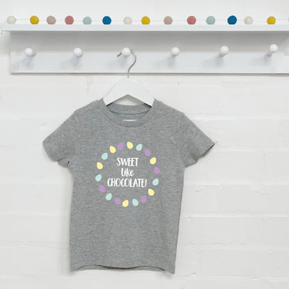 Sweet Like Chocolate Kids Easter T Shirt - Lovetree Design