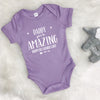 Daddy You're Amazing Happy 1st Father's Day Babygrow - Lovetree Design