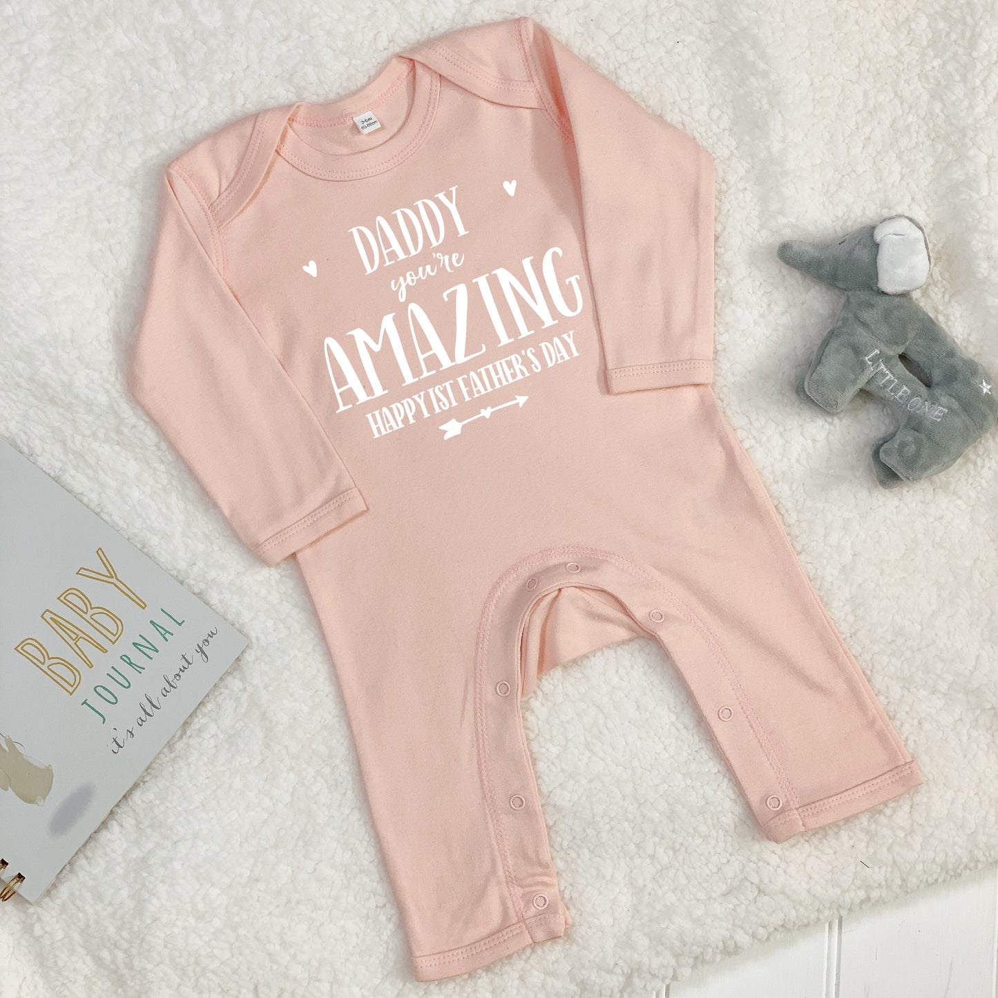 Daddy You're Amazing Happy 1st Father's Day Babygrow - Lovetree Design