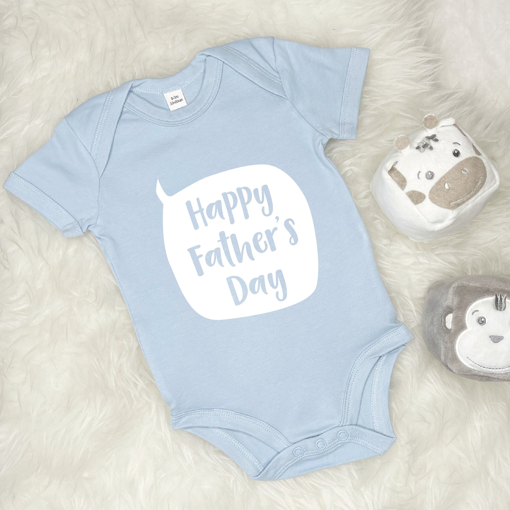 Happy Fathers Day Speech Bubble Baby Grow - Lovetree Design