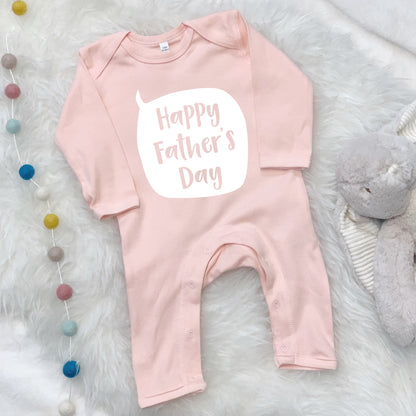 Happy Fathers Day Speech Bubble Baby Grow - Lovetree Design