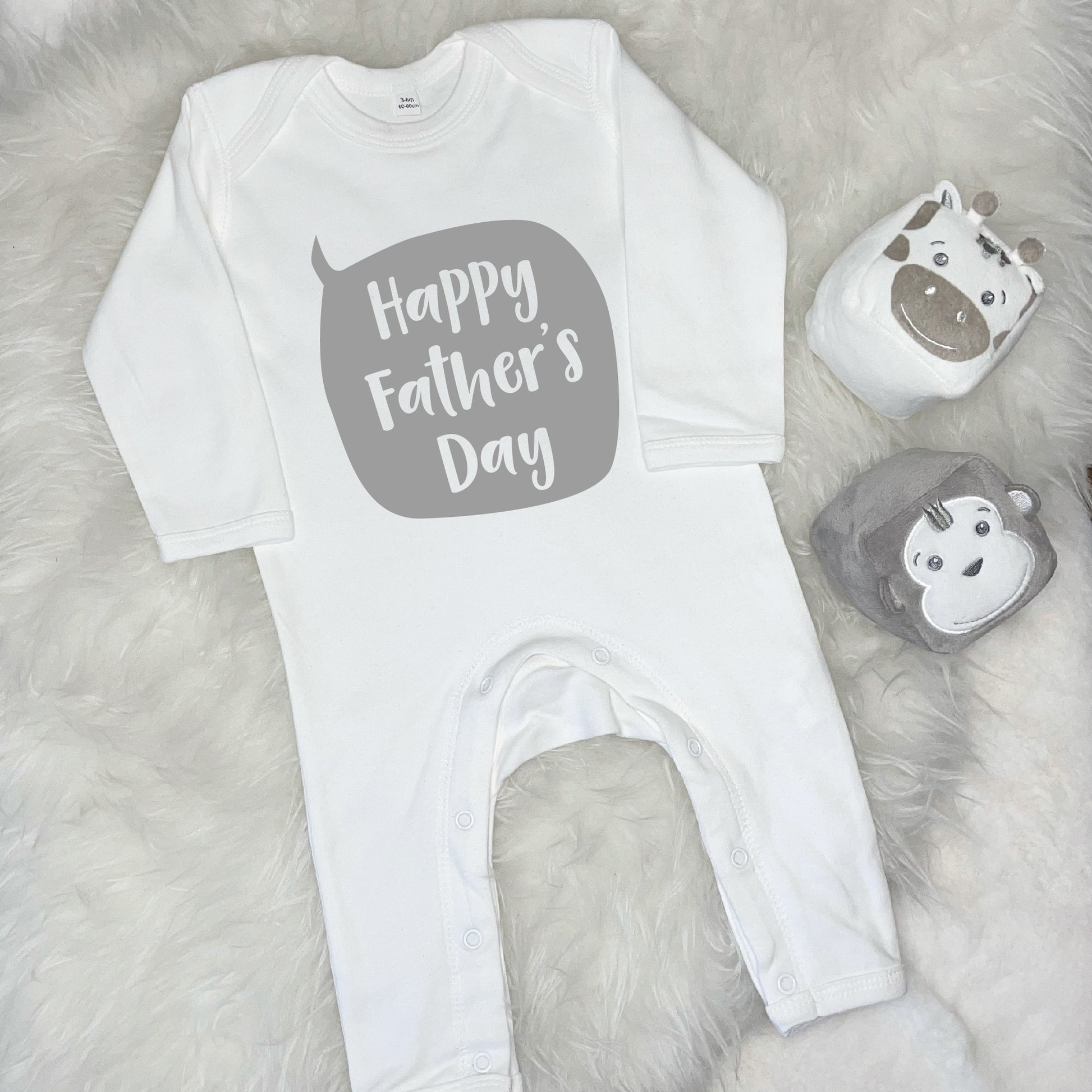 Happy Fathers Day Speech Bubble Baby Grow - Lovetree Design