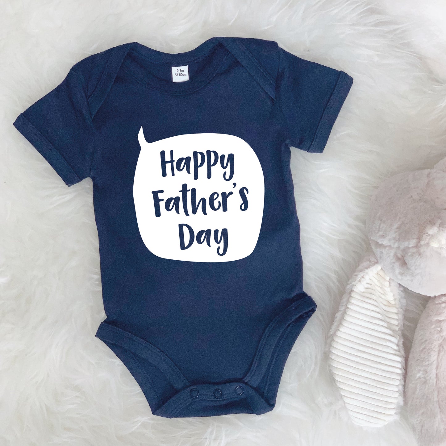 Happy Fathers Day Speech Bubble Baby Grow - Lovetree Design