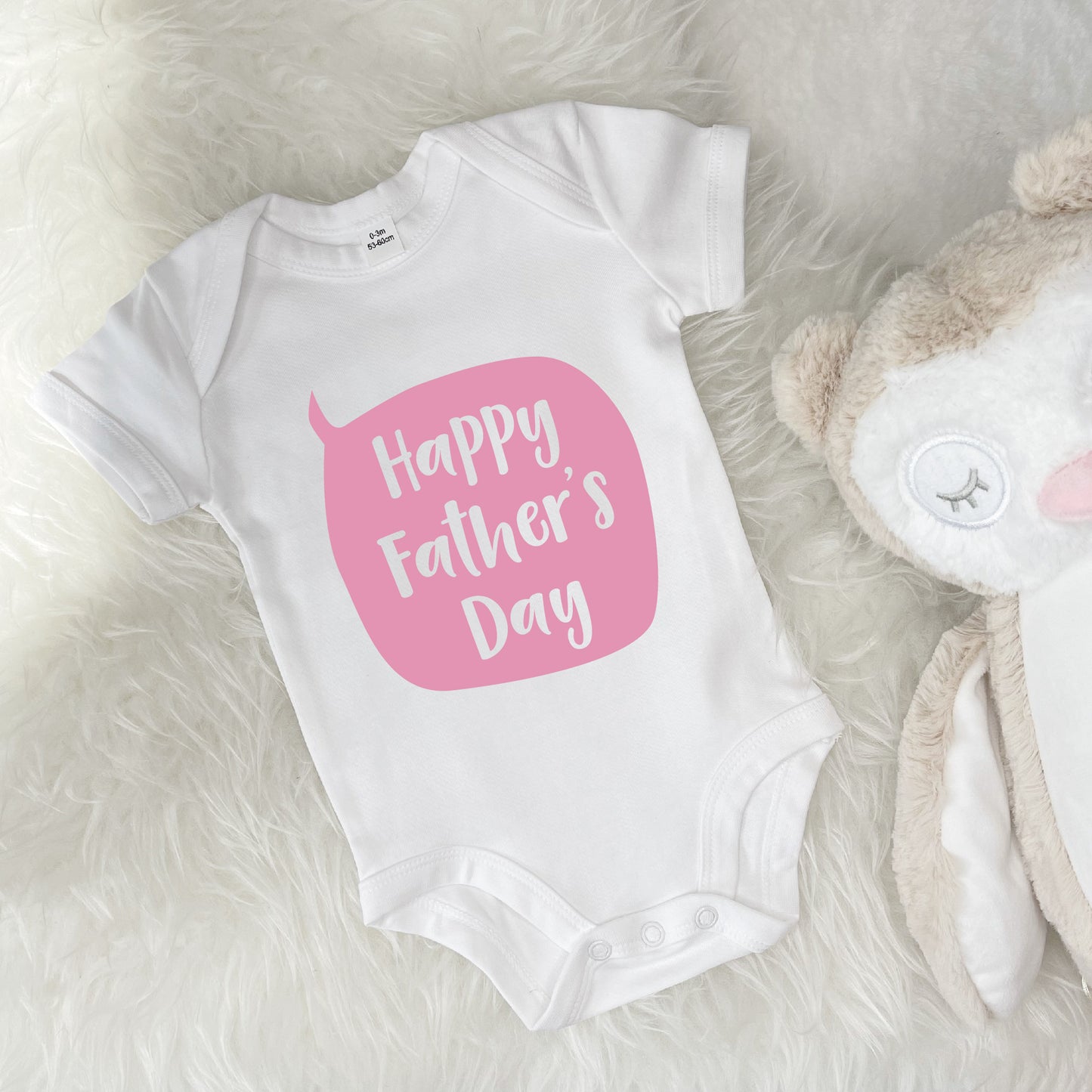 Happy Fathers Day Speech Bubble Baby Grow - Lovetree Design