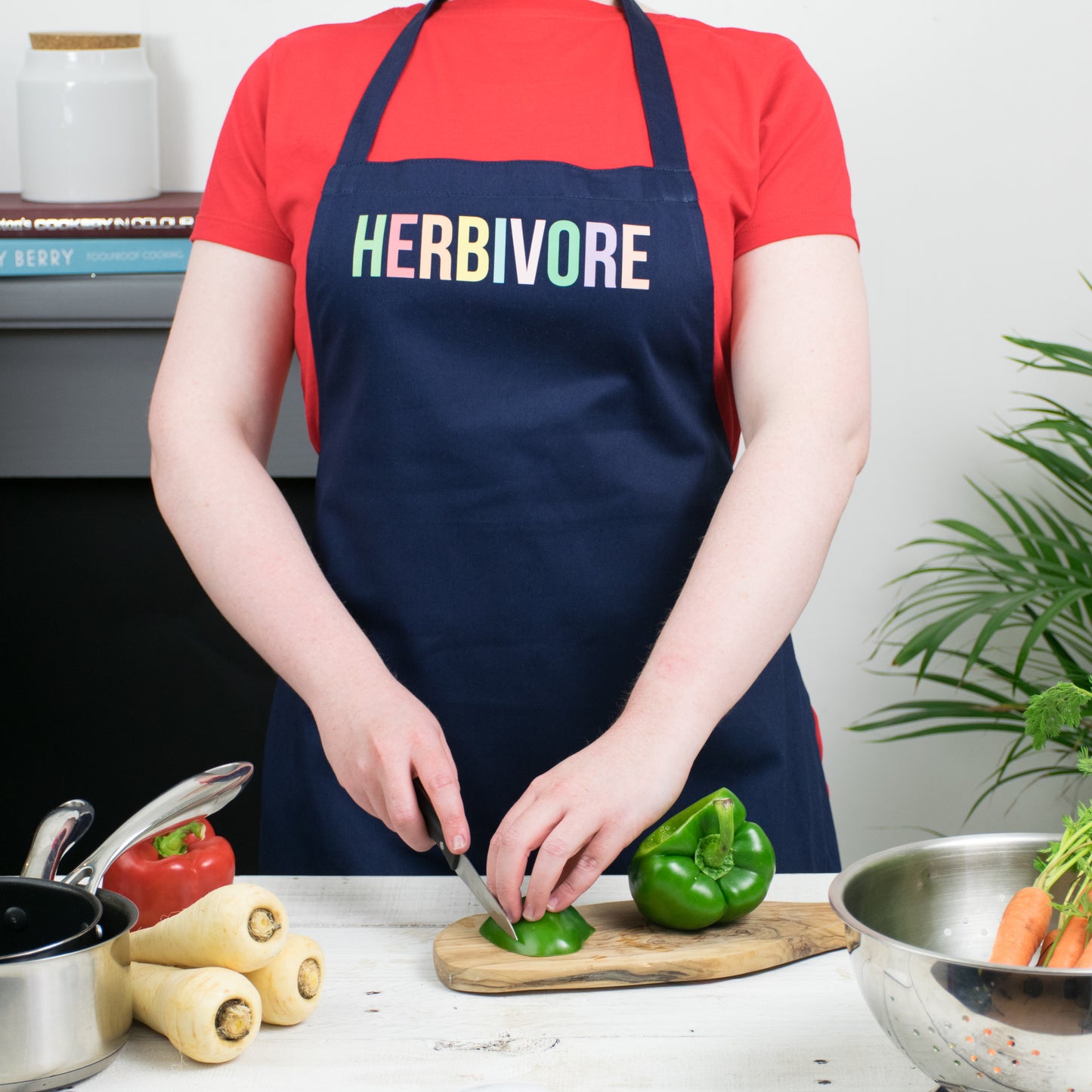 Herbivore Vegetarian Vegan Apron - Lovetree Design