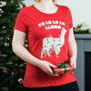 Fa La La La Llama Women's Christmas T Shirt - Lovetree Design