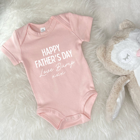 Happy Father's Day Love Bump Babygrow - Lovetree Design