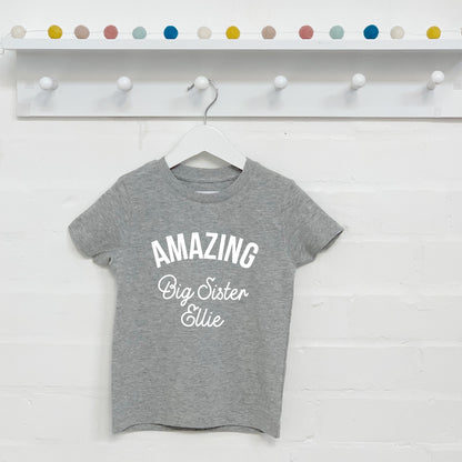 Amazing Big Sister Personalised T Shirt - Lovetree Design