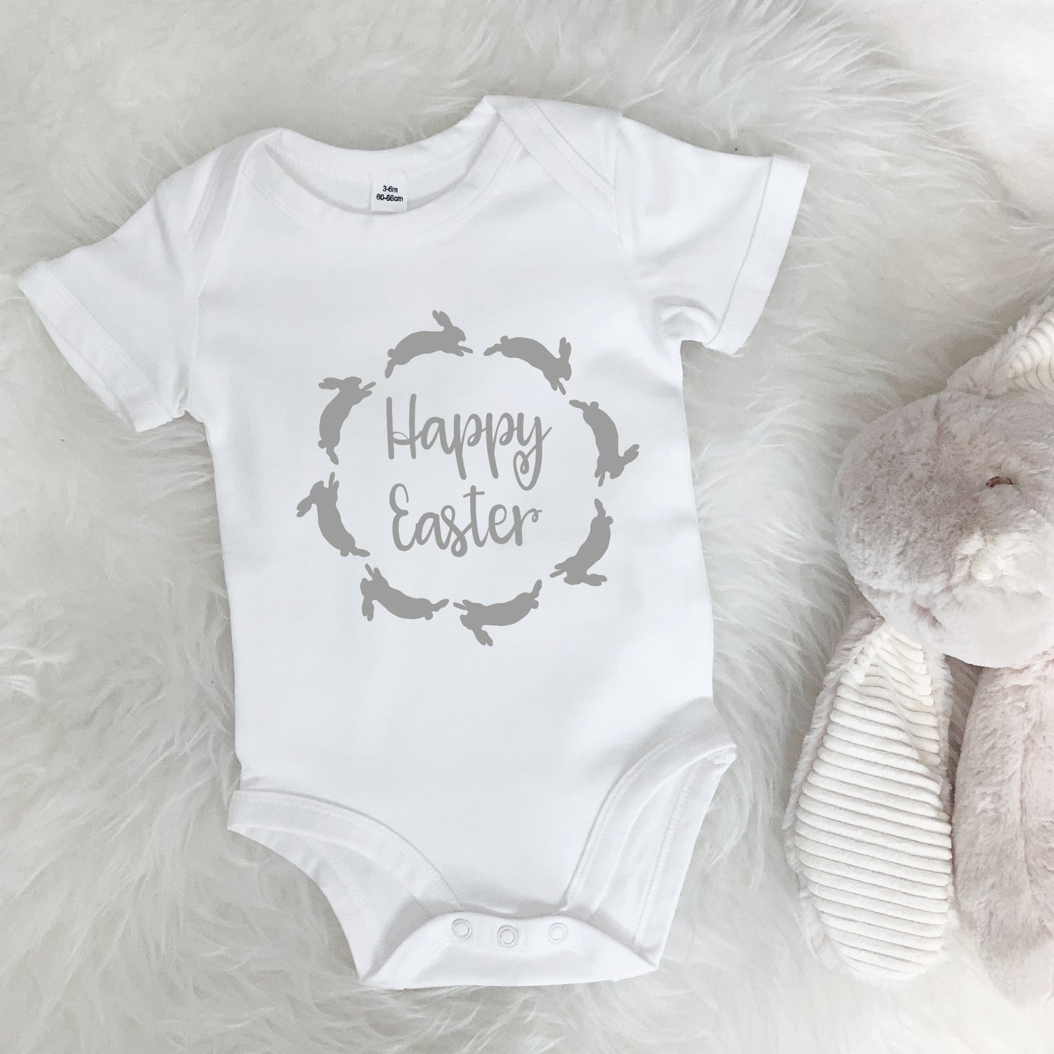 Happy Easter Bunny Garland Babygrow - Lovetree Design