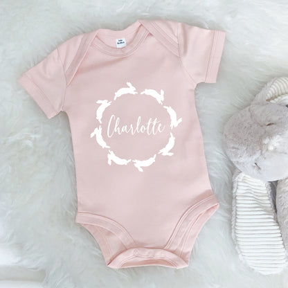 Personalised Bunny Babygrow - Lovetree Design