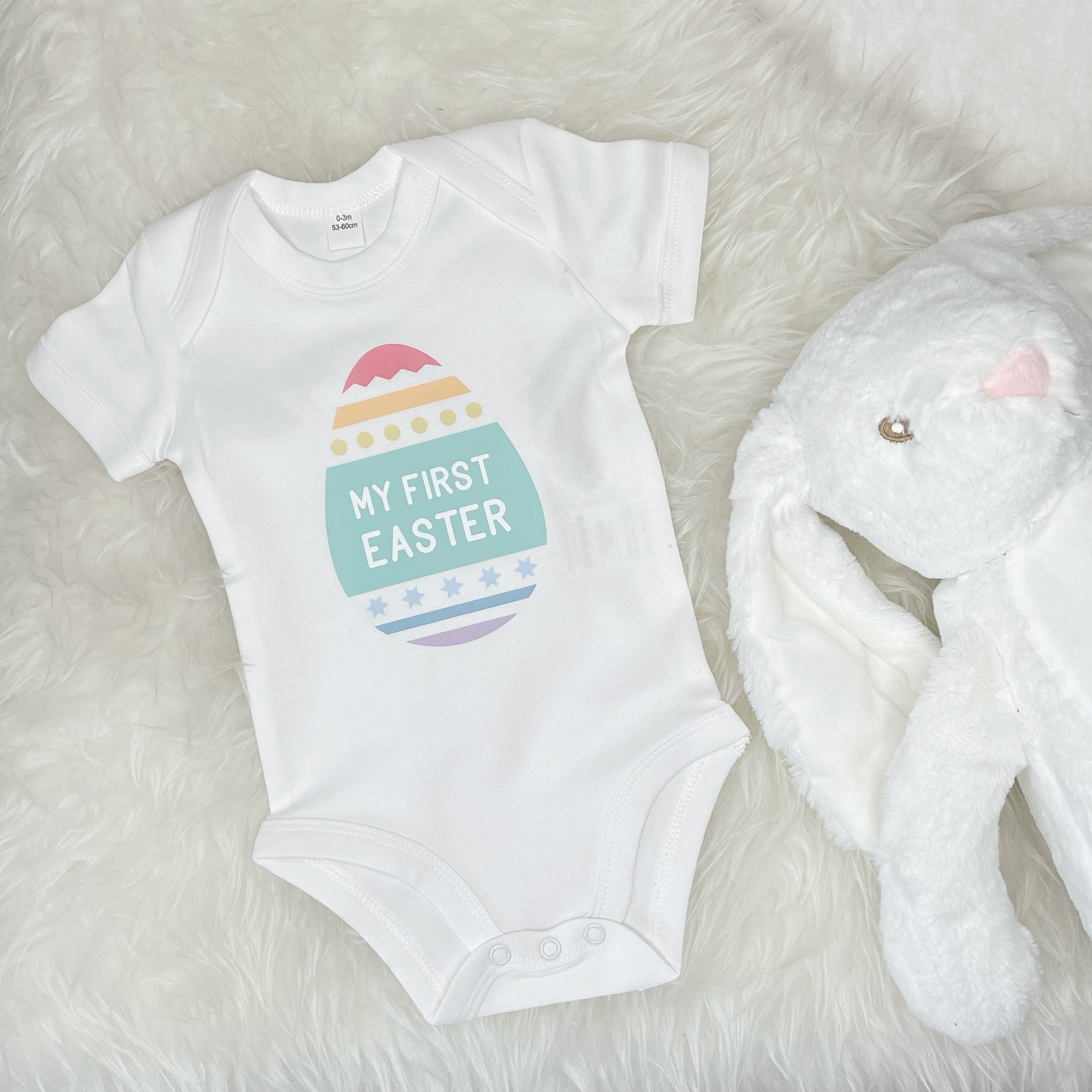 Fashion first easter baby grow