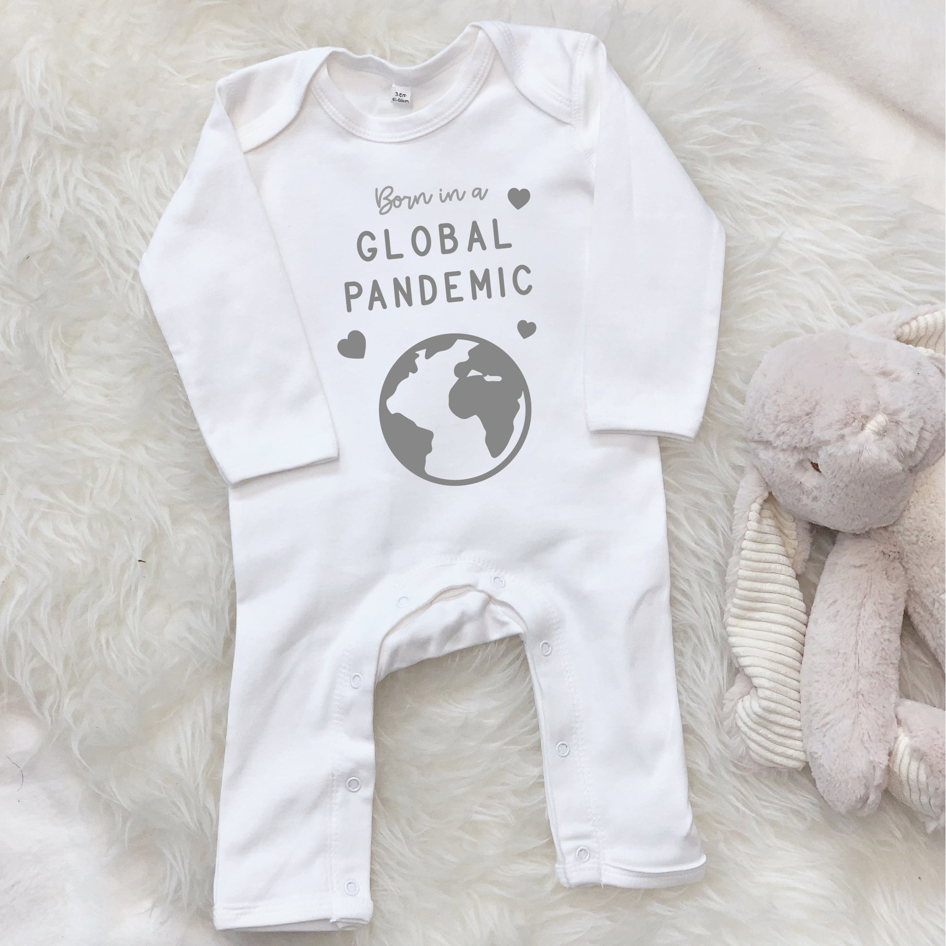 Born In A Global Pandemic Lockdown Babygrow - Lovetree Design