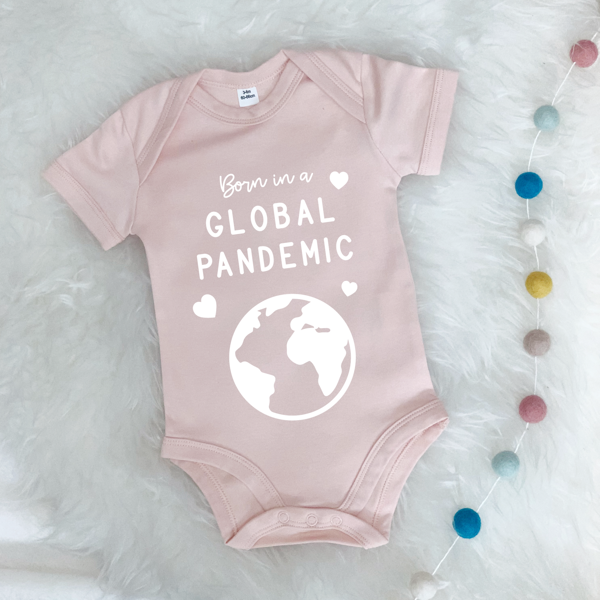 Born In A Global Pandemic Lockdown Babygrow - Lovetree Design