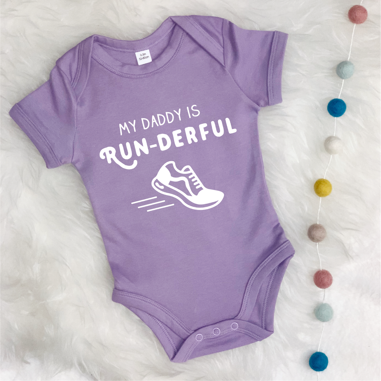 My Daddy Is Runderful Running Babygrow - Lovetree Design