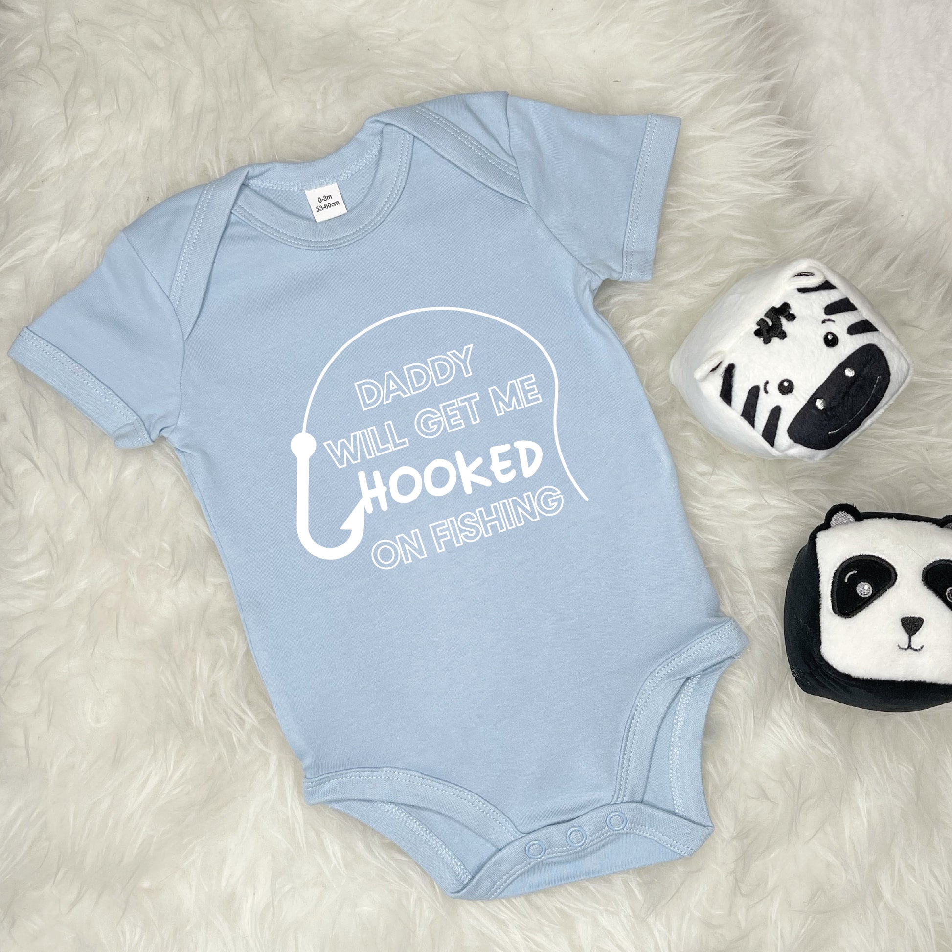 Daddy Will Get Me Hooked On Fishing Babygrow - Lovetree Design