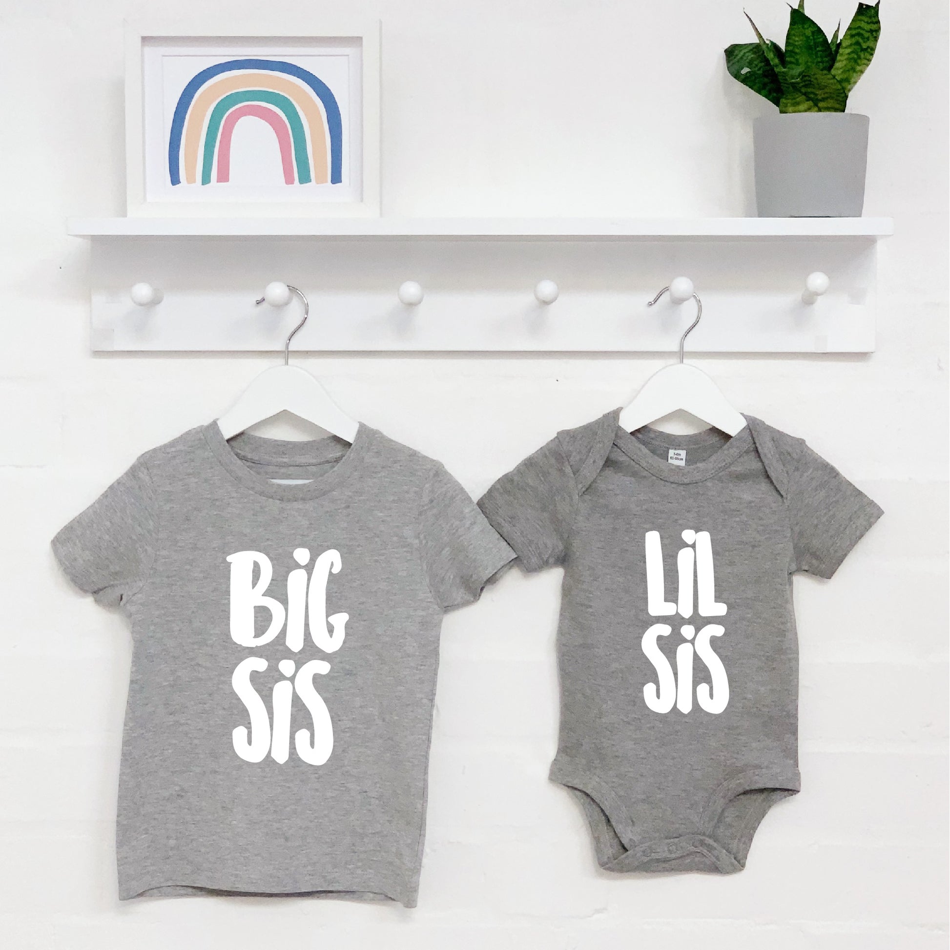 Big Bro Lil Bro / Big Sis Lil Sis Sibling Set - Lovetree Design