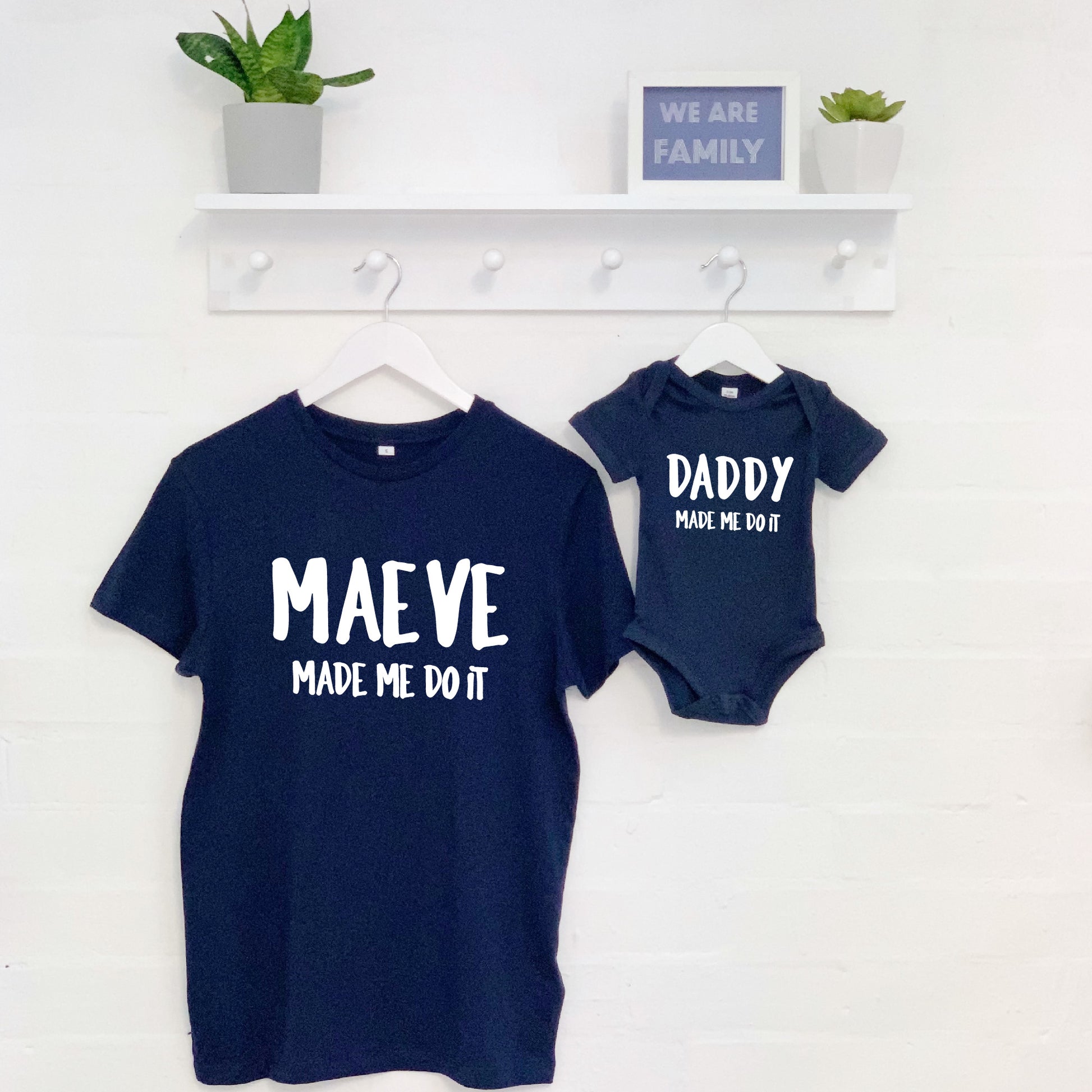 Personalised 'Made Me Do It' Father And Child Set - Lovetree Design