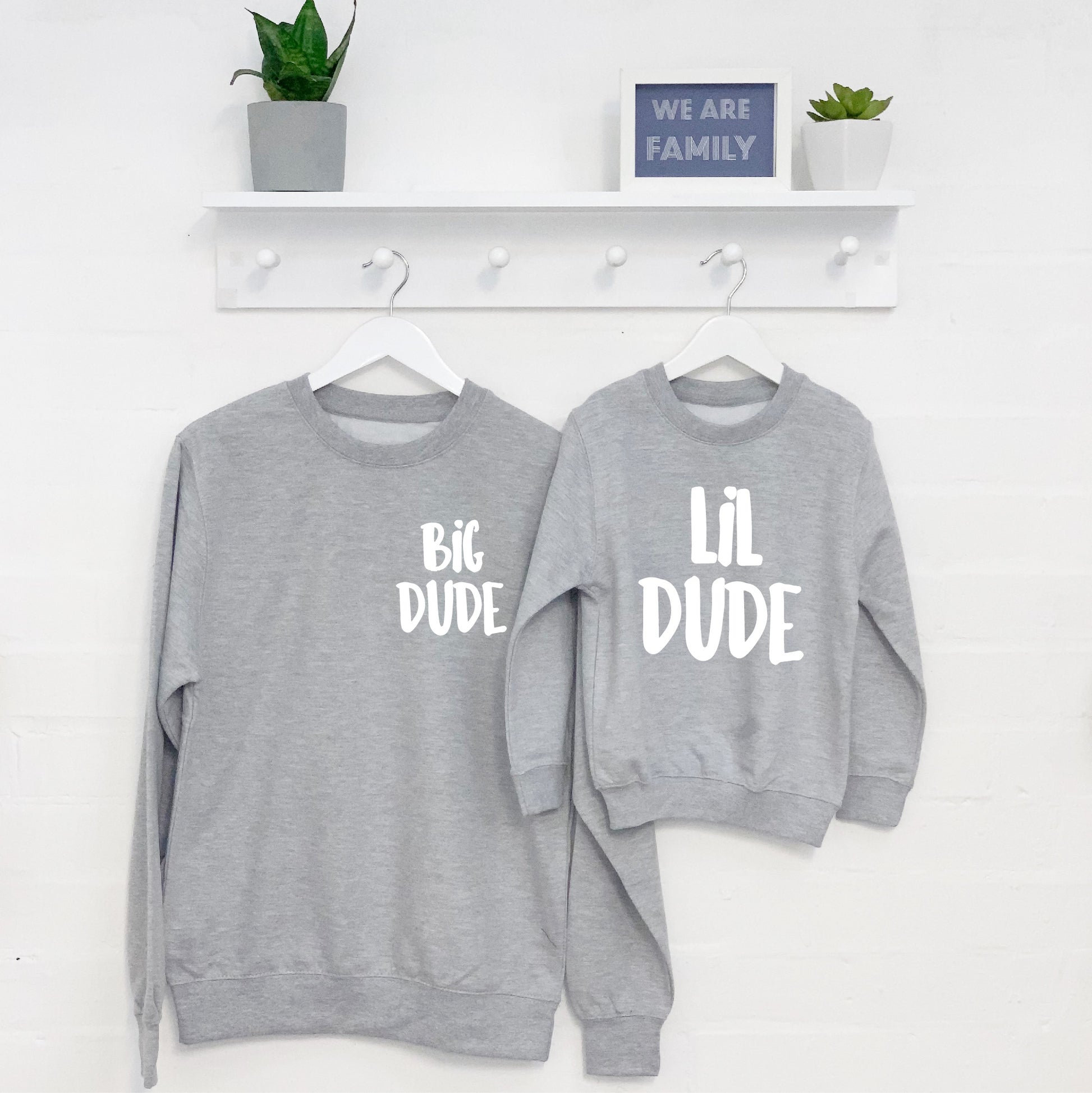 Big Dude Lil Dude Father And Son Sweatshirts - Lovetree Design