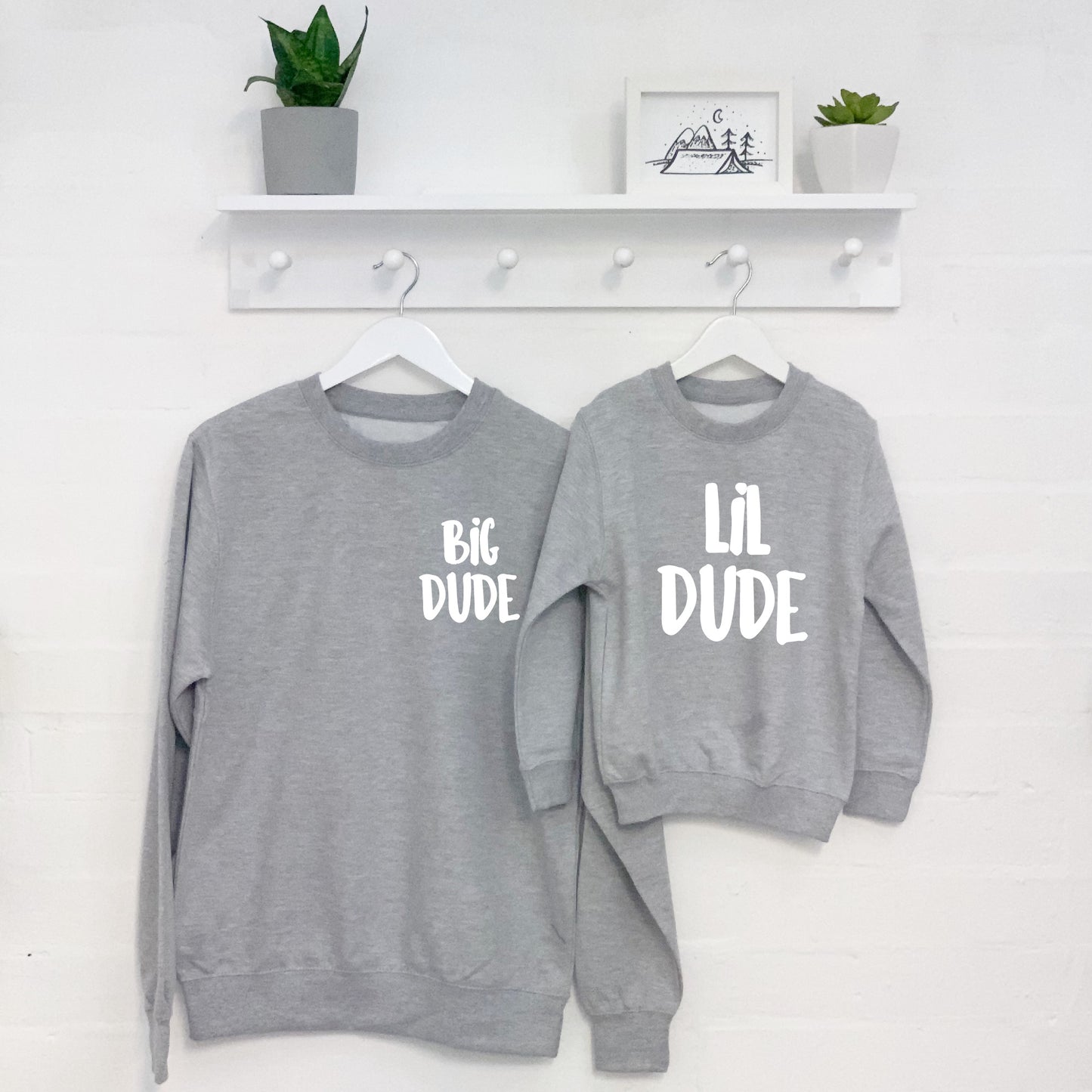 Big Dude Lil Dude Father And Son Sweatshirts - Lovetree Design