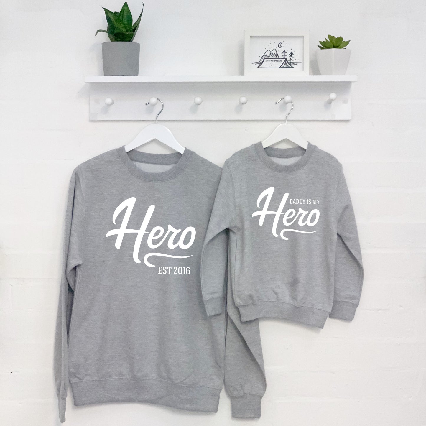 Hero Parent And Child Matching Sweatshirt Set - Lovetree Design