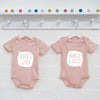 Twin Babygrow Set Older And Wiser Vs Younger And Cuter - Lovetree Design