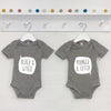 Twin Babygrow Set Older And Wiser Vs Younger And Cuter - Lovetree Design