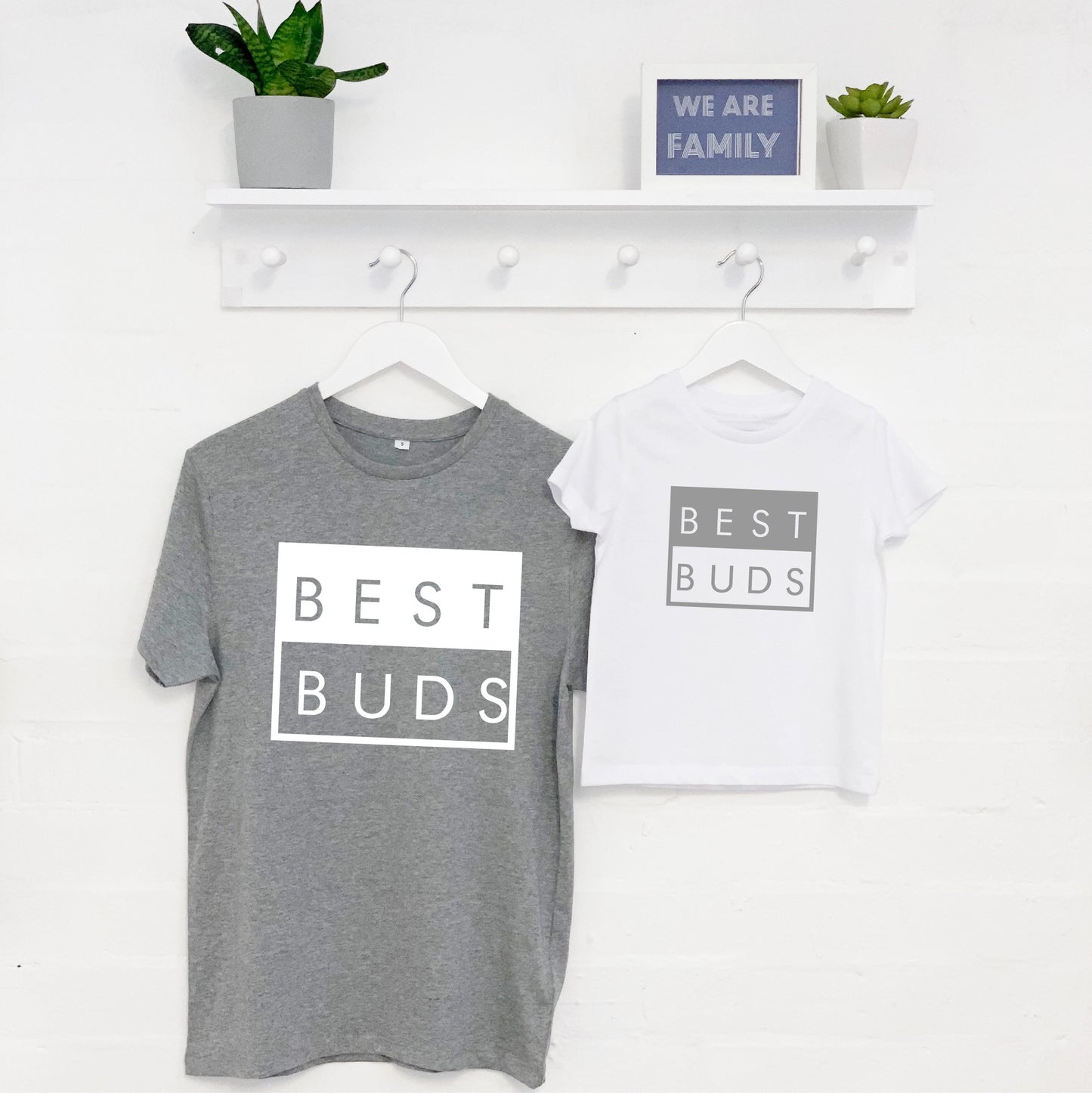 Best Buds Matching Father & Child T'Shirt and Babygrow Set - Lovetree Design