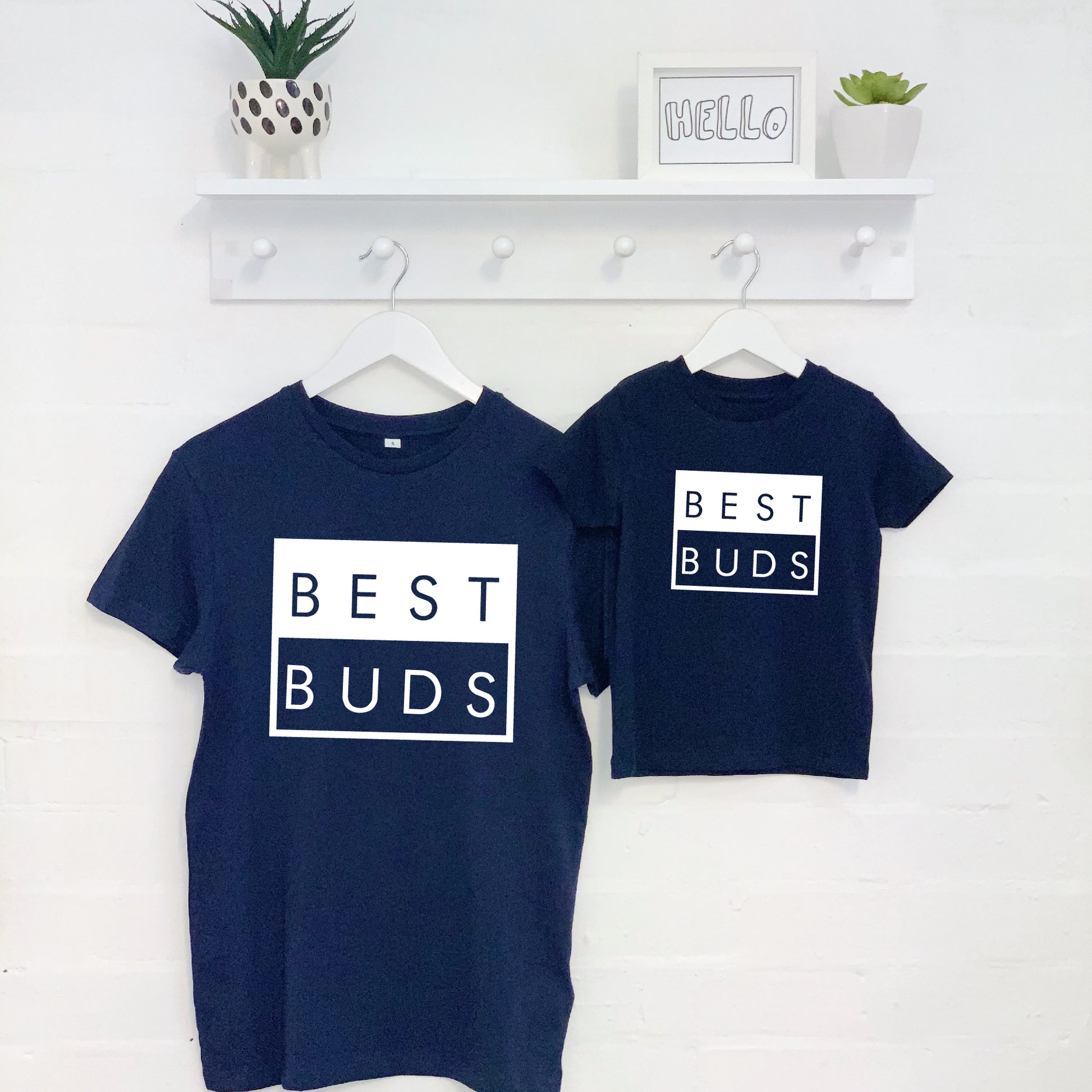 Best Buds Matching Father & Child T'Shirt and Babygrow Set - Lovetree Design