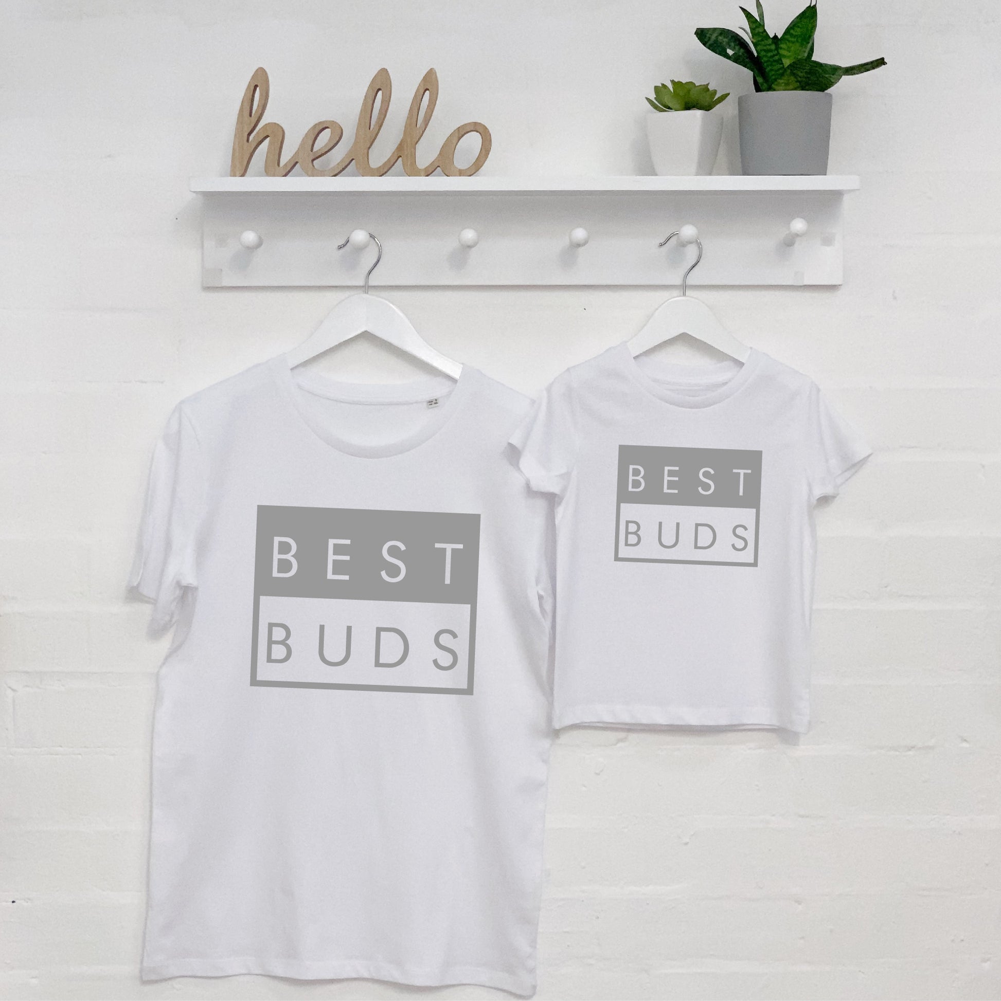 Best Buds Matching Father & Child T'Shirt and Babygrow Set - Lovetree Design