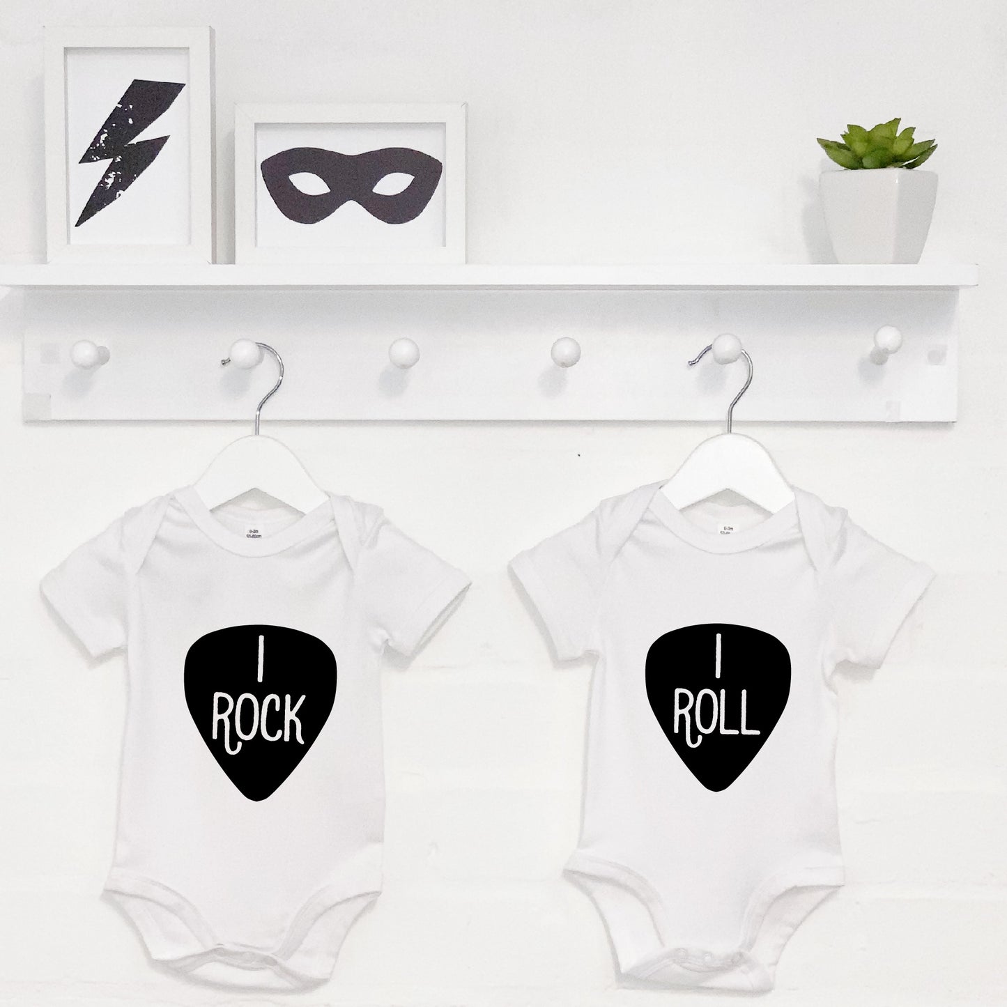 I Rock and I Roll Babygrow Set - Lovetree Design