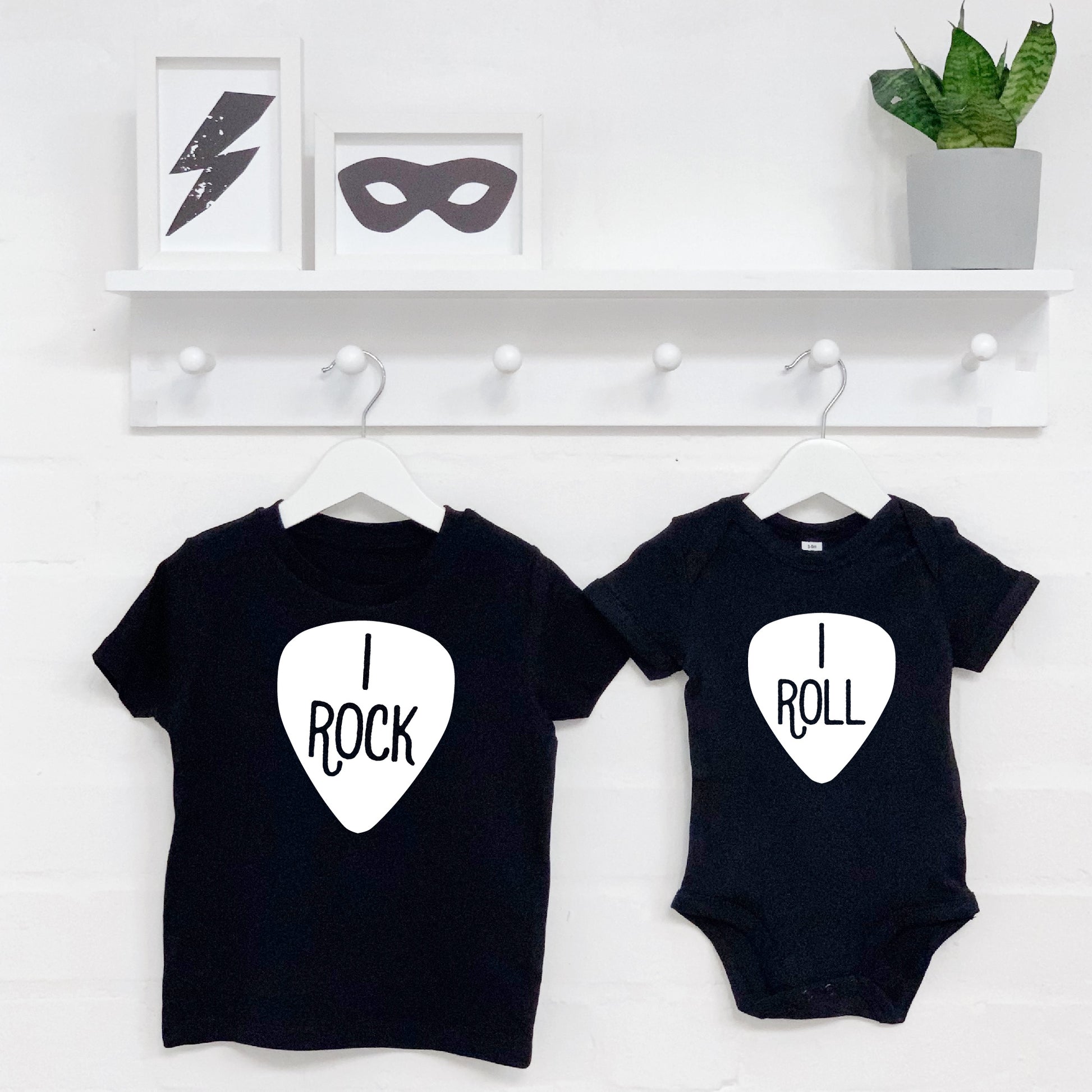 Rock And Roll T Shirt And Babygrow Set - Lovetree Design