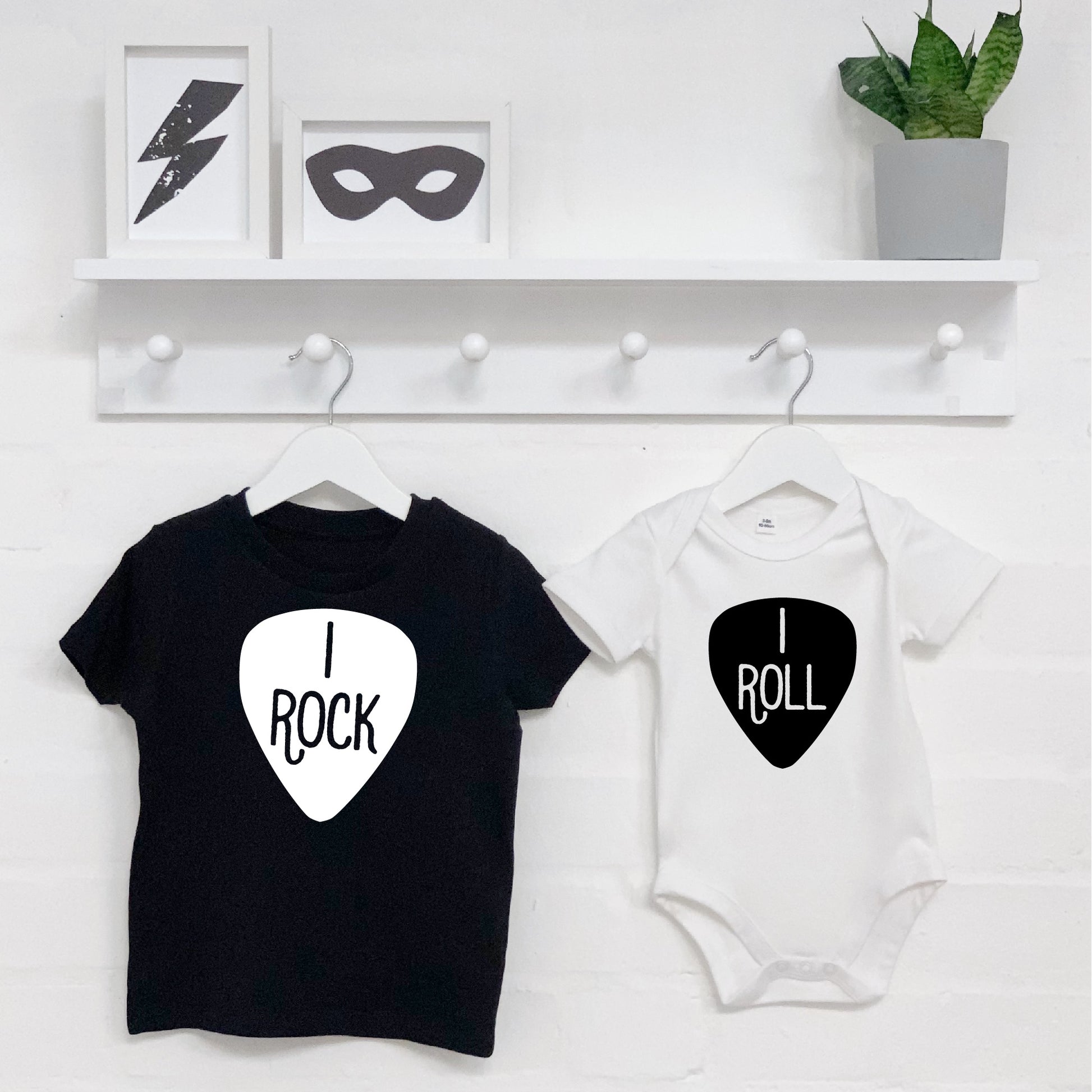 Rock And Roll T Shirt And Babygrow Set - Lovetree Design