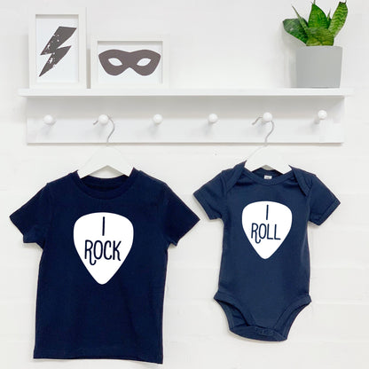 Rock And Roll T Shirt And Babygrow Set - Lovetree Design