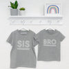 Bro Sis Monochrome Matching Sibling T Shirts - Lovetree Design