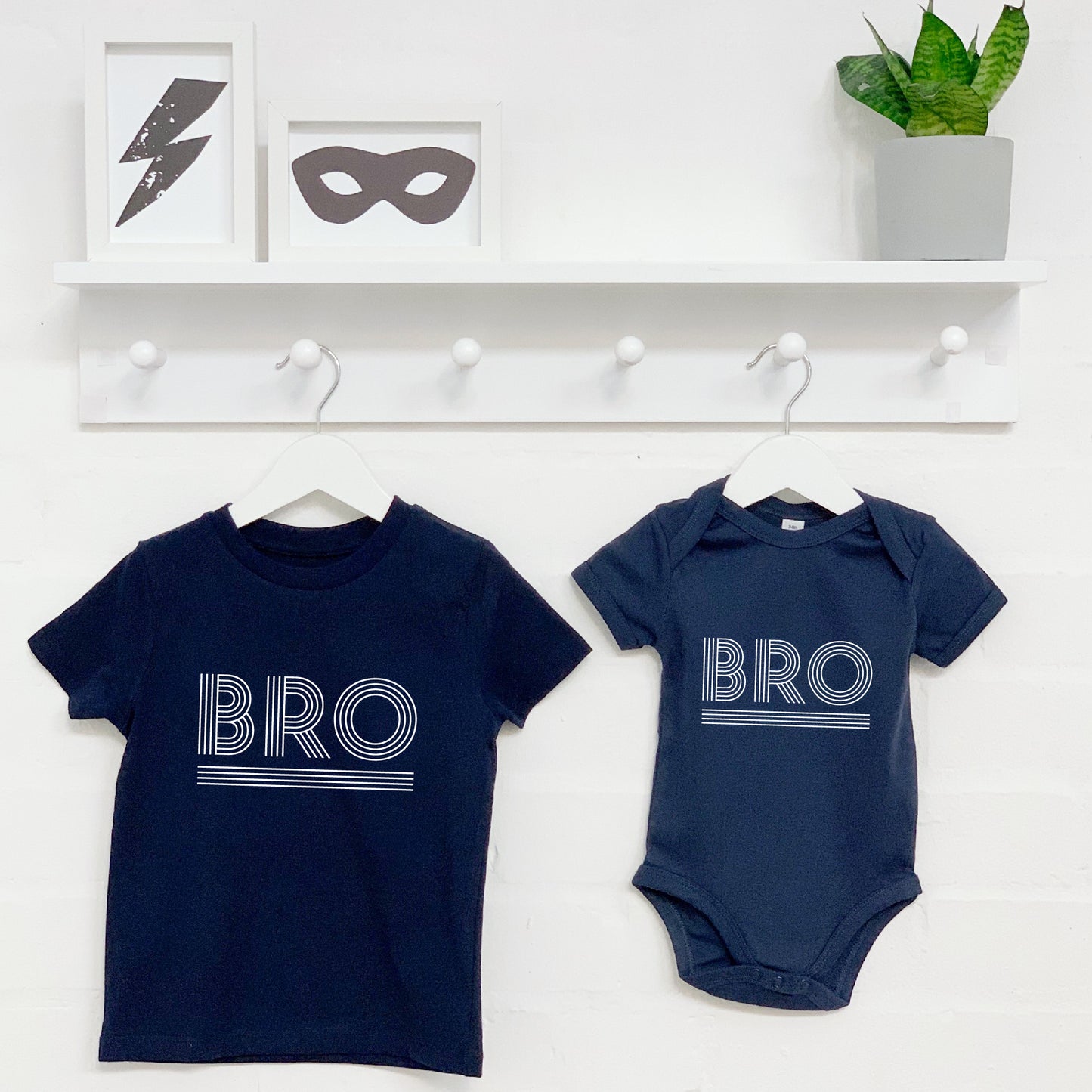 Bro Sis Monochrome Matching Sibling T Shirts - Lovetree Design