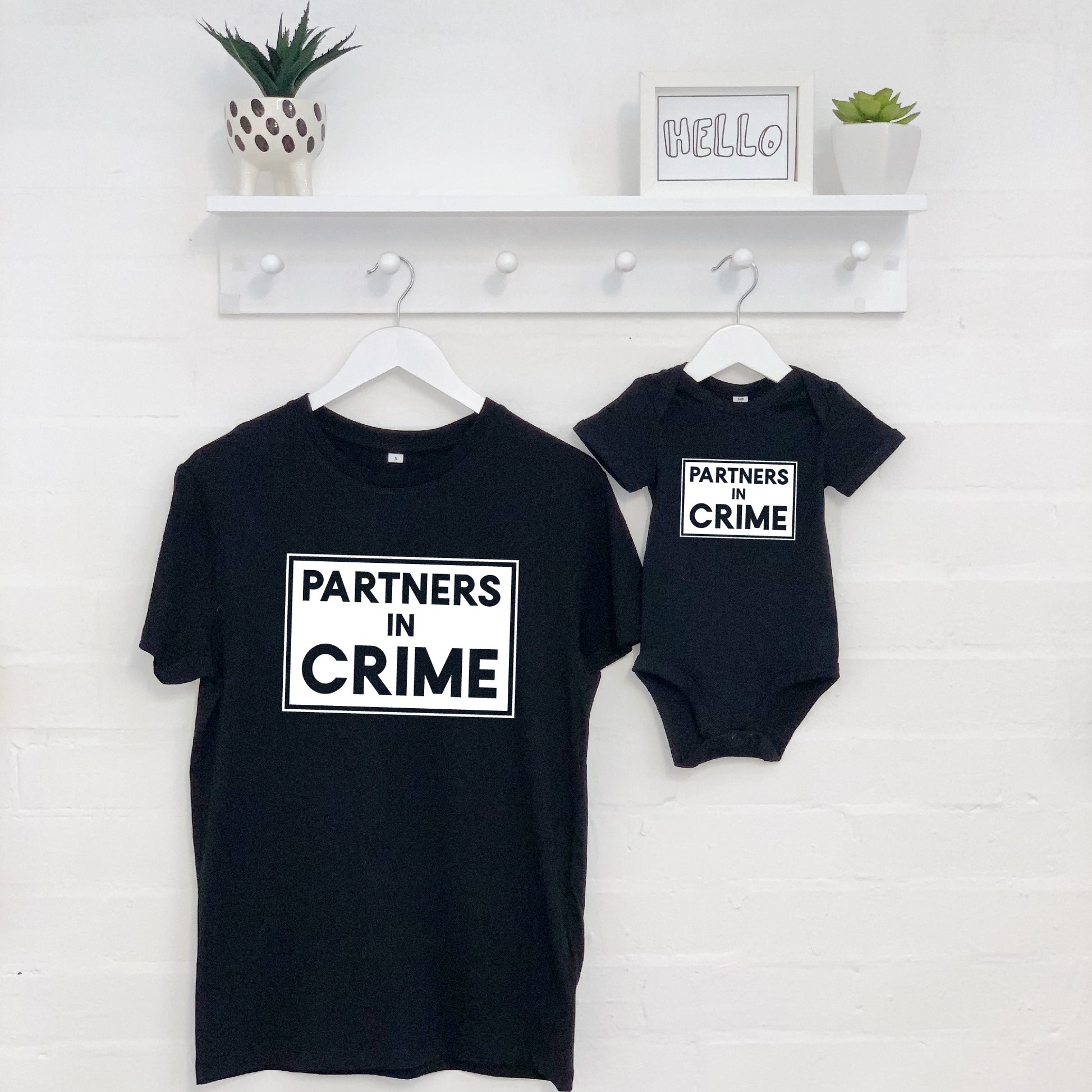 Partners In Crime Father And Child T Shirt Set - Lovetree Design