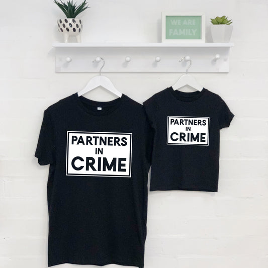 Partners In Crime Father And Child T Shirt Set - Lovetree Design